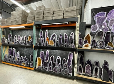 Rock Warehouse shelves